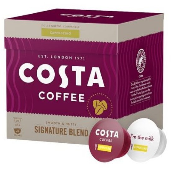 Кафе на капсули COSTA Coffee Cappuccino - 16 бр Кафе на капсули COSTA Coffee Cappuccino - 16 бр