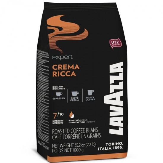 Кафе на зърна LAVAZZA CREMA RICCA - 1кг Кафе на зърна LAVAZZA CREMA RICCA - 1кг