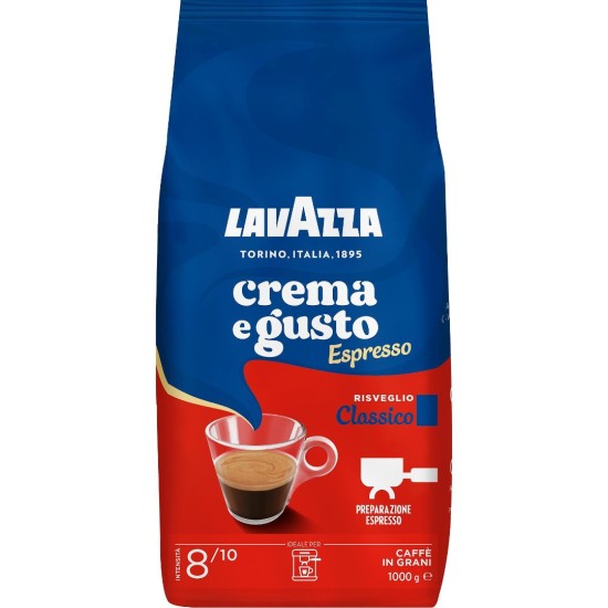 Кафе на зърна LAVAZZA CREMA e GUSTO CLASSICO - 1кг