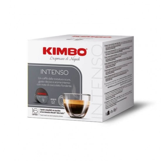 Кафе капсули Kimbo Intenso съвместими с Dolce Gusto, 16 бр.